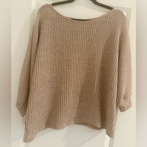 Gilli Tan Crew Neck Sweater